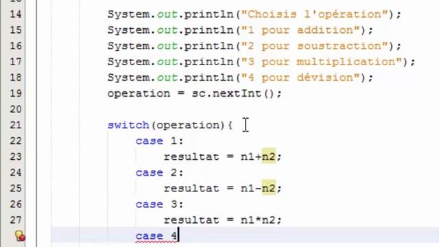 Java Cours 17 درس جافا switch (Les conditions) الشرطية смотреть онлайн