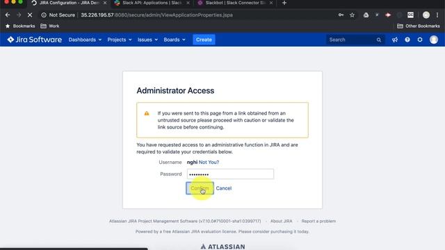 Set up Slack App for JIRA server смотреть онлайн