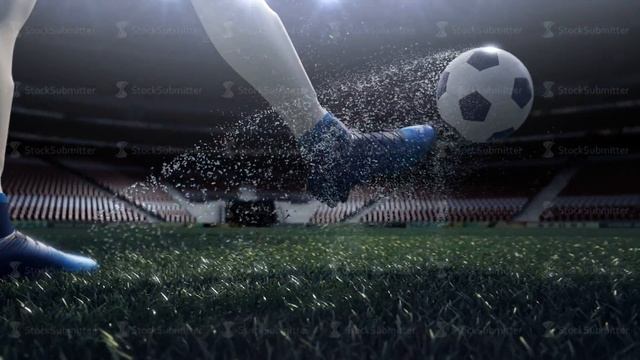 close up view of soccer ball and player leg. shooting to the goal in slow motion смотреть онлайн