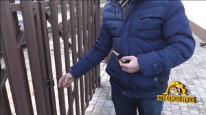 Забор, ворота распашные и калитка из металлического штакетника в Бресте