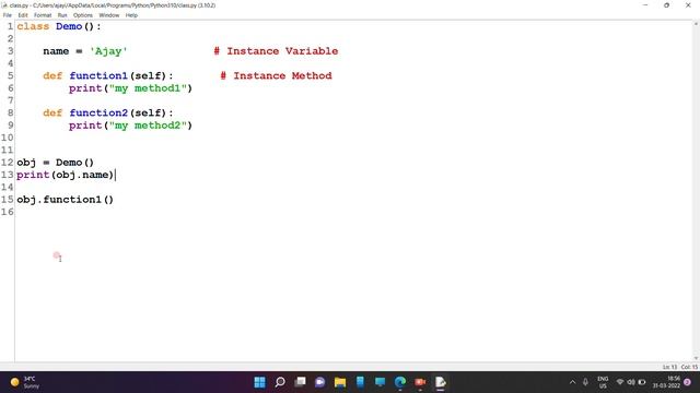 Python Class, Object, Constructor, __init__ | What is class ? | #python #object #class #constructor смотреть онлайн