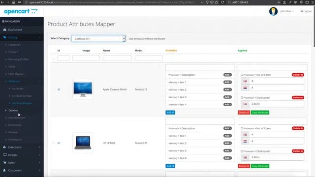 Opencart Quick Attribute and Filter Mapper смотреть онлайн