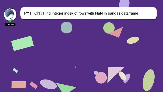 PYTHON : Find integer index of rows with NaN in pandas dataframe смотреть онлайн