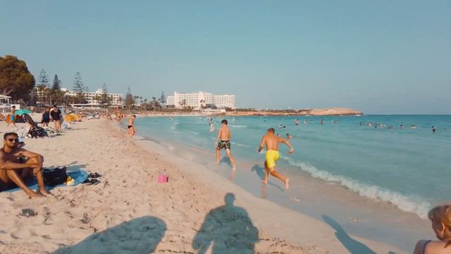 Beach Walk 4k Nissi Beach Cyprus Ayia Napa 2022 ?? Incredible Beach - A Must See!