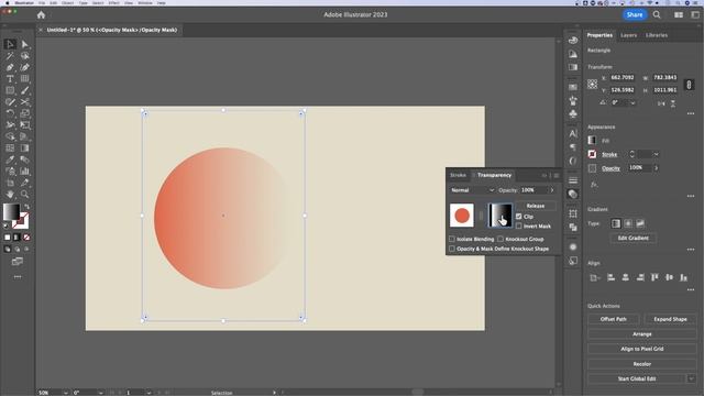 How to Make a Gradient Clipping Mask in Illustrator смотреть онлайн