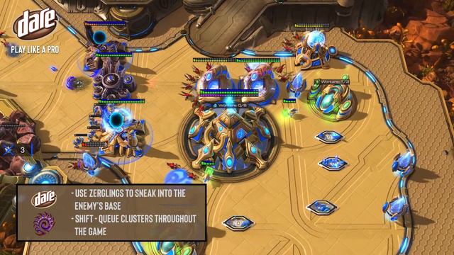 Dare Play Like a Pro - StarCraft II - Tips for every race смотреть онлайн