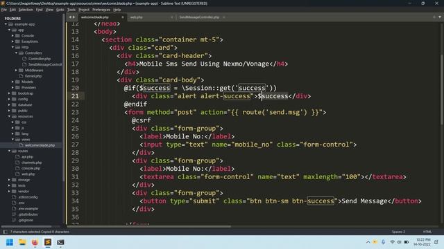 Laravel Send SMS to Mobile With Nexmo | Nexmo SMS | Nexmo SMS Laravel | Laravel Send SMS | Nexmo AP смотреть онлайн