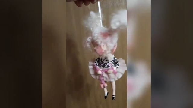 Елочная ватная игрушка: "Маленькая балерина". смотреть онлайн