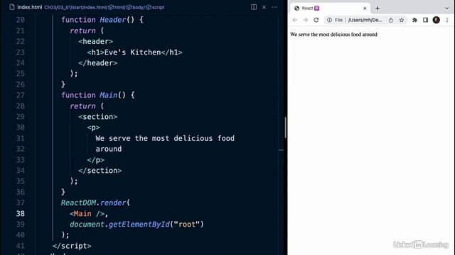 02 Intro to React Elements | React Components смотреть онлайн