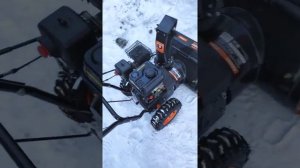 Запуск снегоуборщика Патриот.