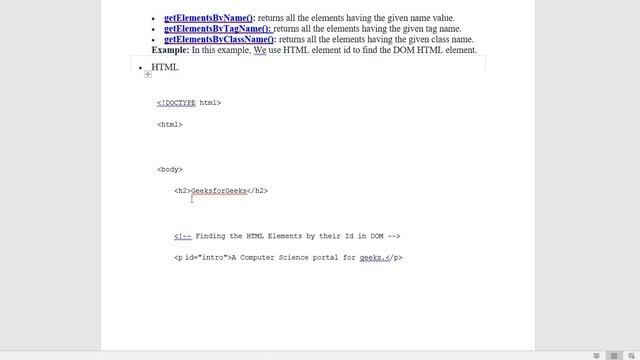 HTML | DOM Document Object Mode смотреть онлайн
