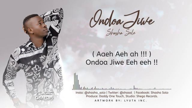 shashasolo - Ondoa jiwe (official lyrics audio) смотреть онлайн