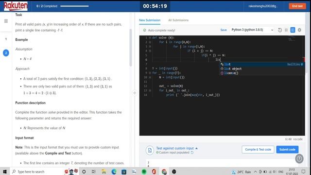 Solving a coding problem from the Hiring Challenge of Hackerearth || Python смотреть онлайн