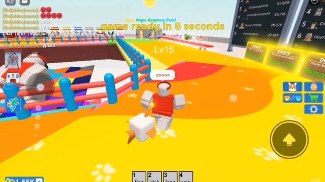 Играю в Color Block в Roblox)