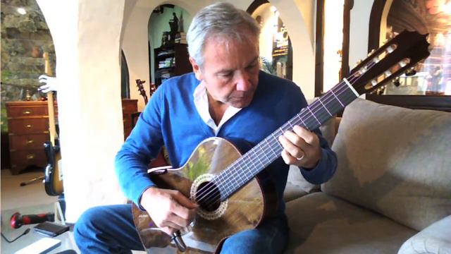 Custom Bellucci Guitars, Concert classical guitar, Lagrima смотреть онлайн