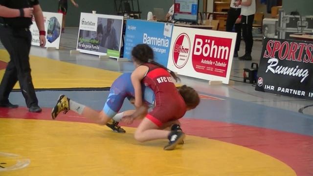 Wrestling Ringen Pokalturnier Werdau, Weibliche Female Schüler Und Jugend, 38 Kg, Freistil
