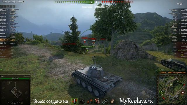 WOT: Жемчужная река - PzKpfw V Panther - 5 фрагов смотреть онлайн