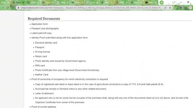 Telangana - Change Address of EB Meter, Service Line Or Meter Premises смотреть онлайн