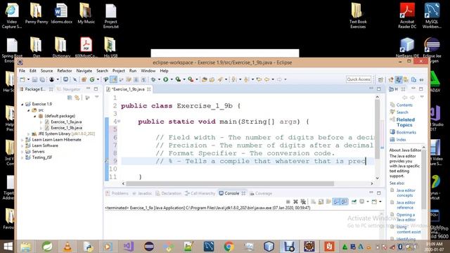 Introduction To Java Programming Exercise 1 9c смотреть онлайн