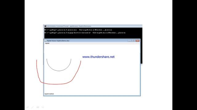 Drawing Arc | Change color in applet | change in graphics font смотреть онлайн