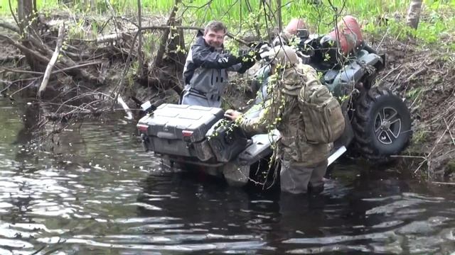 Покатушки на квадроциклах. Брод Верхняя Дорогуча. 3 смотреть онлайн