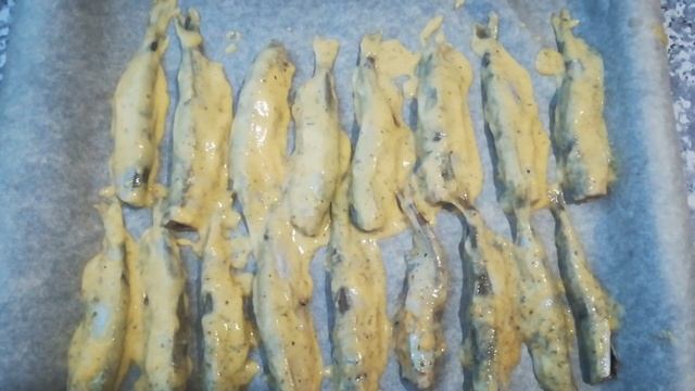 Стручковая фасоль с мойвой в духовке. смотреть онлайн