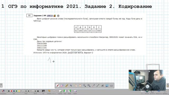 ОГЭ по информатике 2021. Задание 2 смотреть онлайн