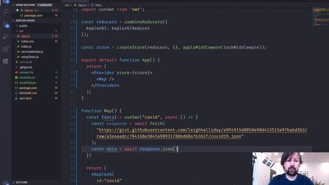 React Geospatial Visualization with kepler.gl смотреть онлайн