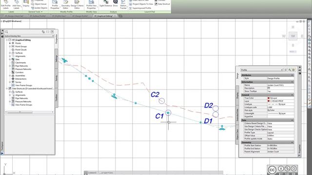 AutoCAD Civil 3D - Profiilidel põhinev vertikaalplaneerimine смотреть онлайн