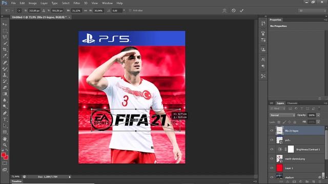 Photoshop | FIFA 21 TERMINATOR EDITION | Photoshop FIFA Cover Edit смотреть онлайн