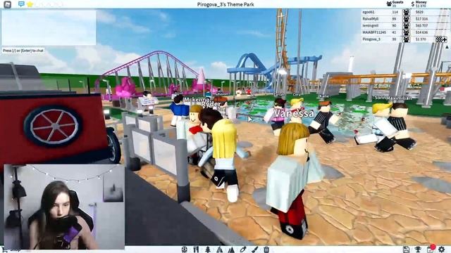 ВЫПАЛА С АТТРАКЦИОНА В THEME PARK TYCOON ROBLOX! Несчастный случай в парке аттракционов в Роблокс смотреть онлайн