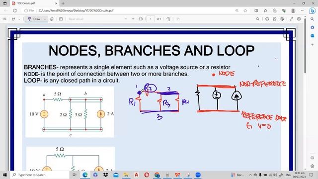 DC Circuits Branch, Node and Loop смотреть онлайн