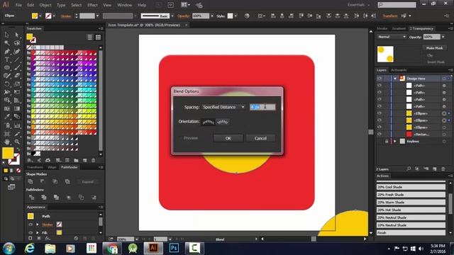 Easiest Material Design Icon Tutorial - Using Actions [Adobe Illustrator] смотреть онлайн