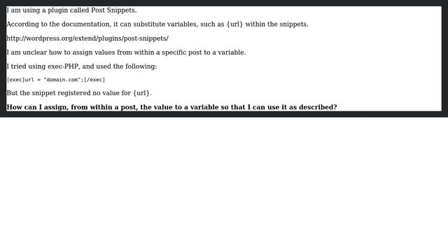 Wordpress: How do I pass variables into short-code enabled Post Snippets in Wordpress 3.0? смотреть онлайн