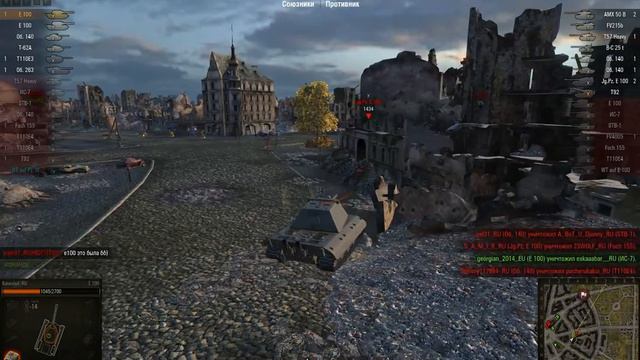 E100 8400 урона. Проверка на тесте HD модели. смотреть онлайн