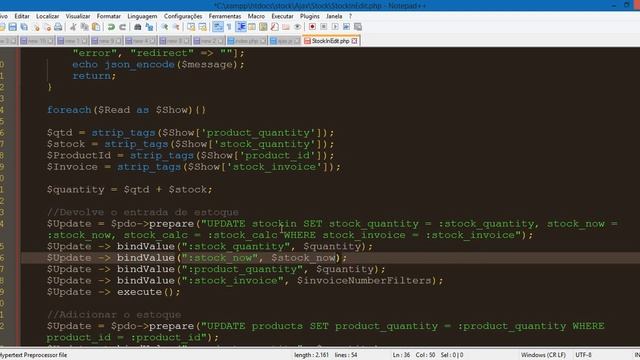 Controle de Estoque PHP Aula 33 Atualizar Registros Todos os Módulos do Estoque no PHP Parte 1 смотреть онлайн