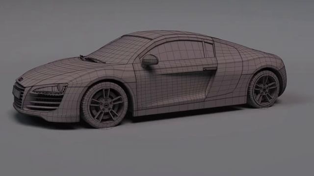Audi r8 3D Turntable смотреть онлайн