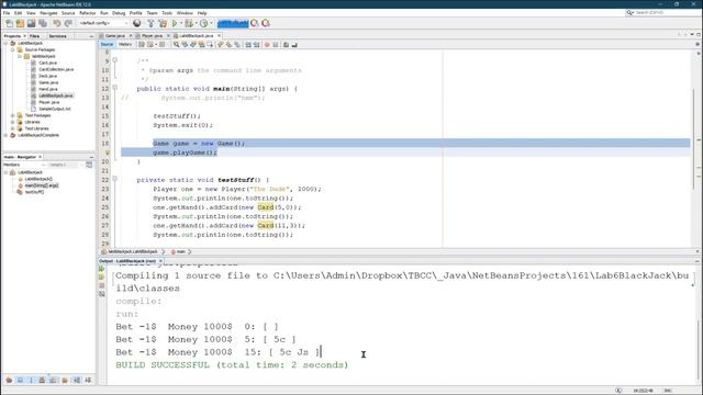 CS161 Lab6.7 Testing Player смотреть онлайн