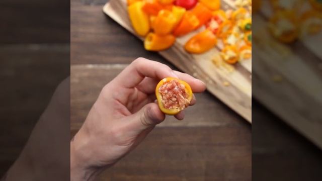 Sausage Stuffed Mini Peppers Recipe | Braun MultiQuick Hand Blender смотреть онлайн