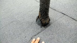 Наплавляемая кровля Часть 6 Трубы