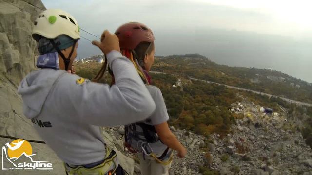 Алёна Пик Балаклавы. Прыжки с верёвкой в Крыму с командой Skyline смотреть онлайн