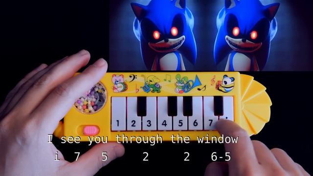 DING DONG HIDE AND SEEK * SONIC EXE * (how to play on a 1$ yellow piano) смотреть онлайн