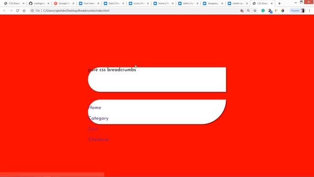 Pure CSS BreadCrumbs UI Design смотреть онлайн