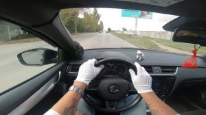 Еду на skoda Oktavia 1.4 tsi 140 л.с 2014г - вид от первого лица
