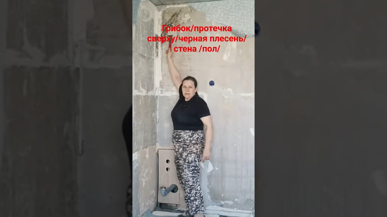 Протечки на кухне #протечки #грибок #плесень смотреть онлайн