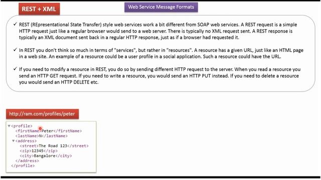 About Web Service message formats | Web Services Tutorial смотреть онлайн