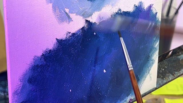 Как делать брызги с помощью масляной краски? смотреть онлайн