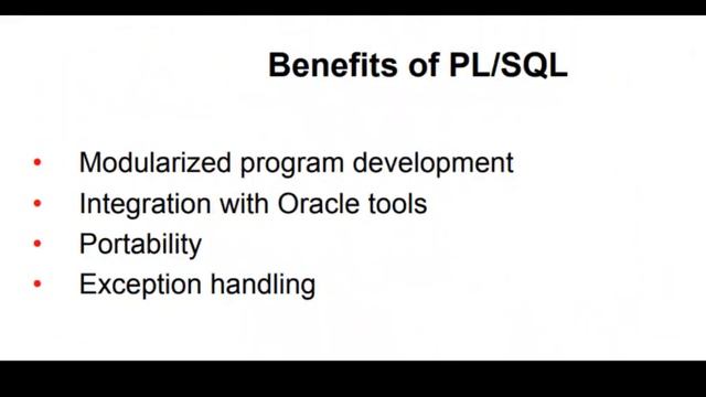 Reading PL/SQL: Benefits of PL/SQL 3 смотреть онлайн