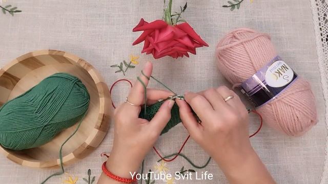 Красивейший Шарф Спицами!  Так просто! Для тех кто вяжет. Вязание на спицах для начинающих.