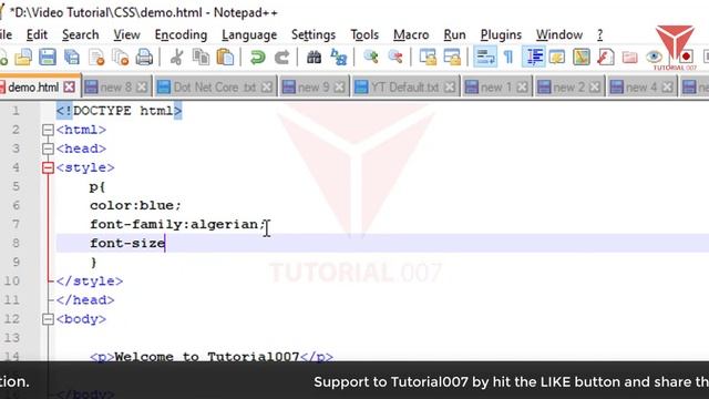CSS Font Property in CSS | Part - 46 | CSS Tutorial in Hindi | #tutorial007 смотреть онлайн